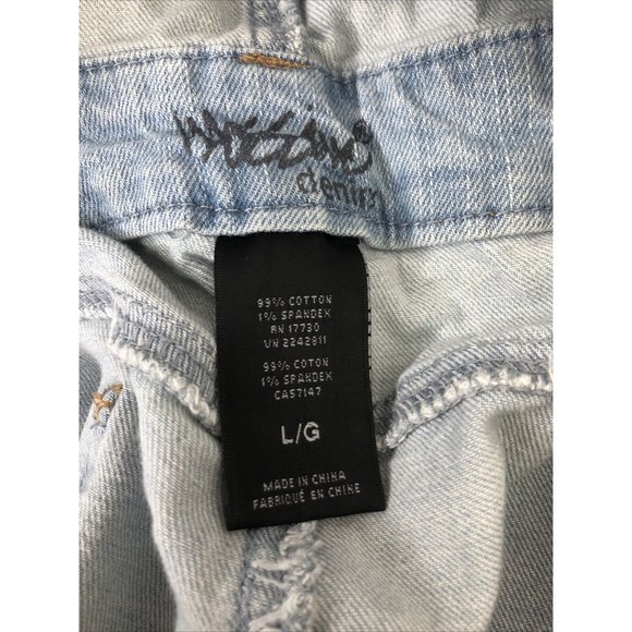 Mossimo Denim Ripped Jean Overalls Size L/G - Picture 5 of 8